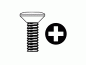 Mobile Preview: Countersunk raised head screw M5 x 16 mm, DIN 966 / ISO 7047