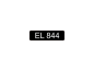 Preview: Beschriftungsschild klein, schwarz EL844