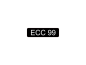 Preview: Beschriftungsschild klein, schwarz ECC99