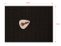 Preview: Frontbespannung Fender Schwarz - 60 x 90 cm