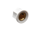 Preview: Knob Classic Small Fluted, white