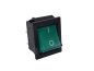 Mobile Preview: Rocker switch, 2 position, DPST, ON-OFF, lighted green