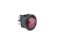 Preview: Rocker switch, 2 position, DPST, ON-OFF, lighted red