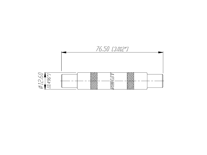 Neutrik / Rean NYS236 1/4" Durchgangsverbinder, mono