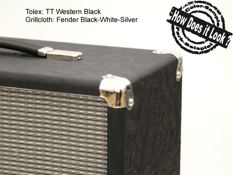 Grillcloth Fender Black-White-Silver - 60 x 90 cm