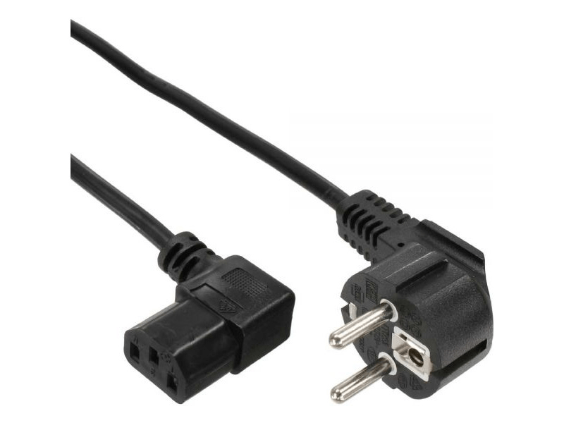 Power Cord 0,5 m, black