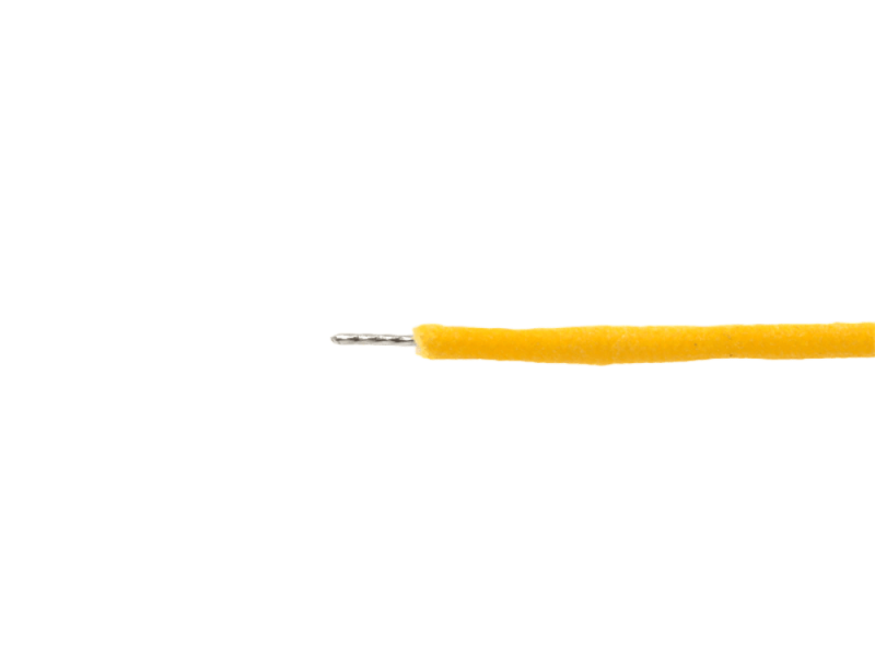 Stoffleitung, flexibel AWG #22 (0,32 mm²), gelb, 5 m