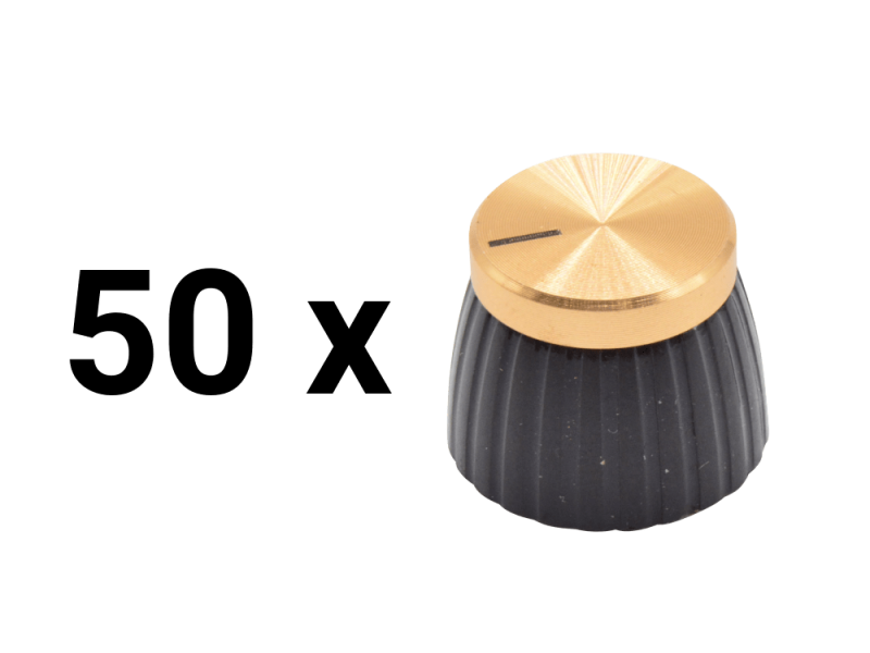Marshall Style Knob Gold, Pack of 50
