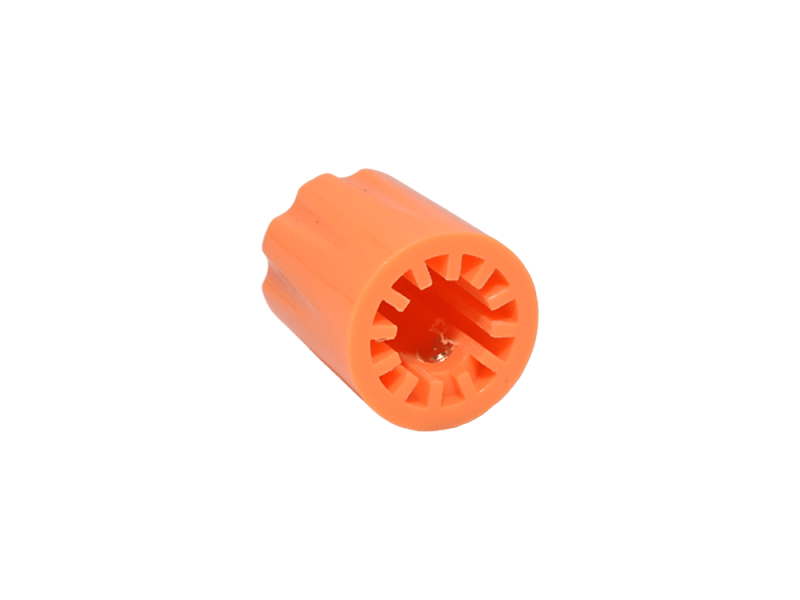 Knopf Flutted Miniatur, orange
