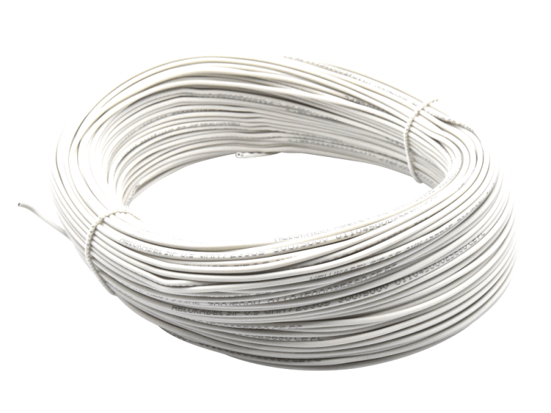 Wire Silicon 0,5 mm² white, 100 m spool