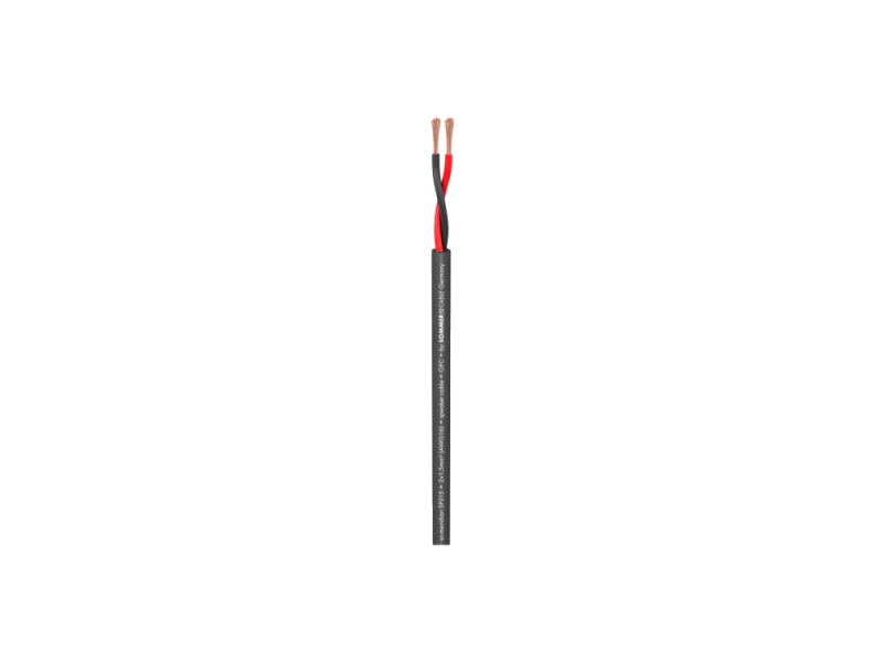 LS-Kabel MERIDIAN MOBIL SP215  2 x 1,5 mm², schwarz