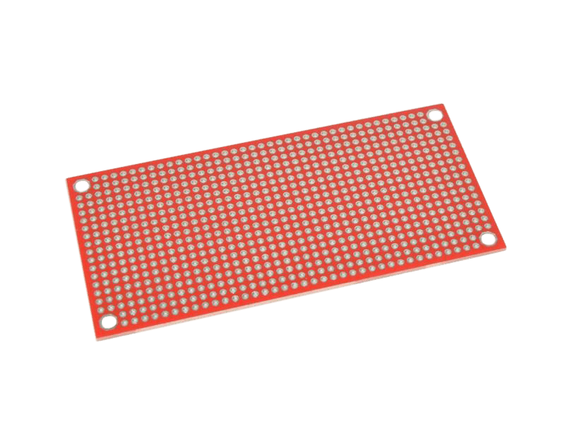 Tube-Town Universal Board 105 x 50 FR4, red