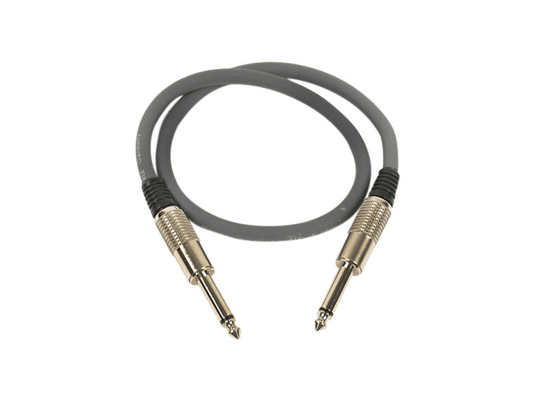 Speaker cable, 2 x 6,3 mm plug, 1 m