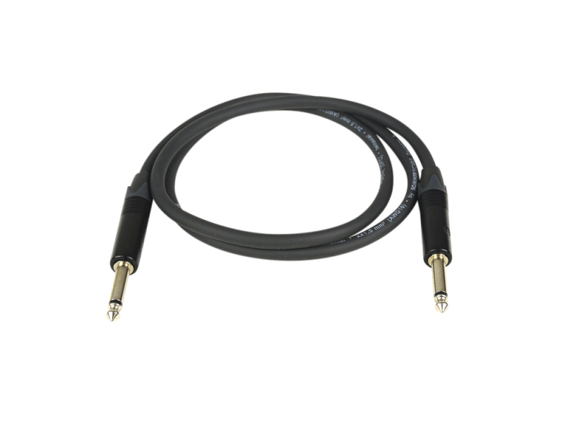 Speaker cable, 2 x 6,3 mm plug, 0,5 m - PREMIUM