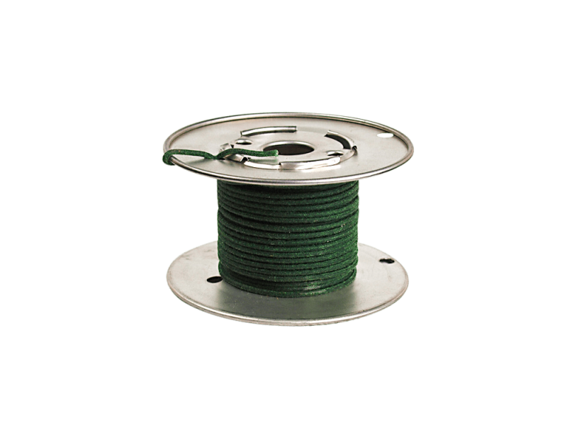 Cloth Wire AWG #18 (0,82 mm²) solid, green, 6 m