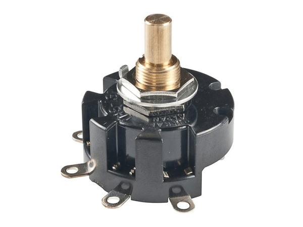Drehschalter 1 pol / 3 pos - 6 A Spannung / Impedanzwahlschalter