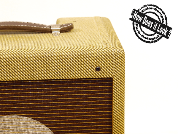 Grillcloth Fender Oxblood w/ gold stripe - 120 x 90 cm