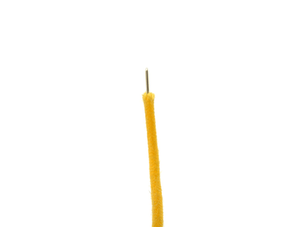 Stoffleitung, starr AWG #22 (0,32 mm²), gelb, 5 m