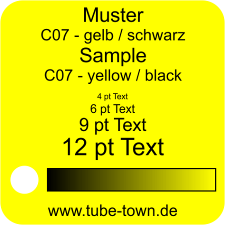 Sample Faceplate Transply C07 yellow/black