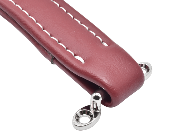 Case Handle imitation leather, red