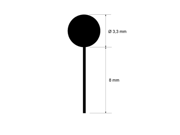 Piping / Keder medium, silber -  3,1 x 8,5 mm - 4 m
