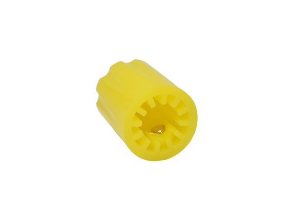 Knopf Flutted Miniatur, gelb