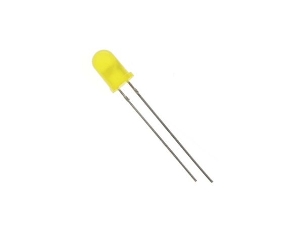 LED 5 mm yellow, 5V