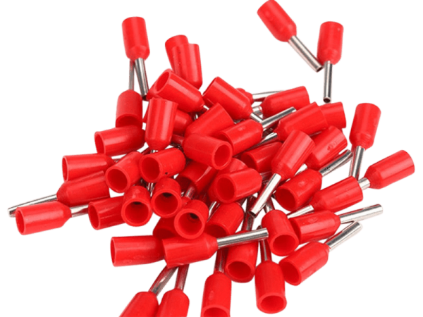 Insulated wire end ferrules 1,0 mm², red, 100 pcs.