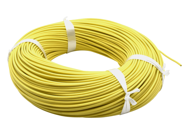 Wire Silicon 0,5 mm² yellow, 100 m spool