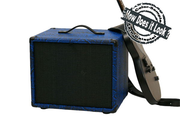 Tolex Tube-Town Snakeskin Electric Blue