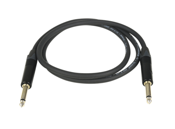 Speaker cable, 2 x 6,3 mm plug, 1 m - PREMIUM