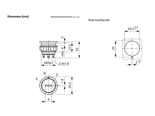 Rotary-Switch, Impedance Selector, 3 Position