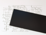 Fiberboard FR4 3 mm / 80 x 500 mm black