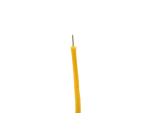 Stoffleitung, starr AWG #22 (0,32 mm²), gelb, 5 m