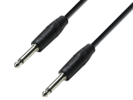 Speaker cable, 2 x 6,3 mm plug, black, 5 m