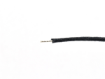 Cloth Wire AWG #22 (0,32 mm²) braided, black, 5 m