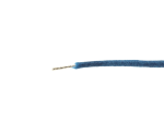 Cloth Wire AWG #22 (0,32 mm²) braided, blue, 5 m