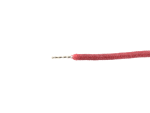 Cloth Wire AWG #22 (0,32 mm²) braided, red, 5 m