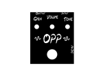 Faceplate für TT Bausatz OPP - Preamp / Buffer