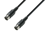 Midi cable 3 m, metal diode plugs - black