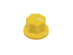 Knob Classic Fluted, yellow