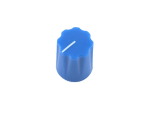 Knob Fluted Miniatur, blue