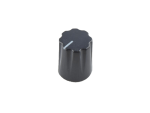 Knob Fluted Miniatur, black