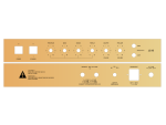 Faceplate for TT Amp-Kit JC18 - Gold GLOSSY