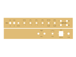 Faceplate for TT Amp-Kit PX18 - Gold GLOSSY