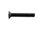 Countersunk raised head screw M5 x 30 mm BLACK , DIN 966 / ISO 7047