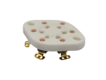 Socket UX-6 Ceramic, Chassis, Gold